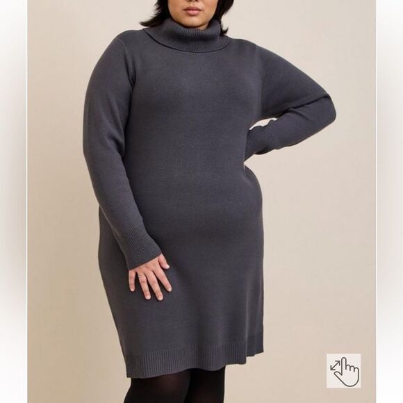 Torrid - At The Knee Ultra Soft Sweater Dress - Picture 3 of 6